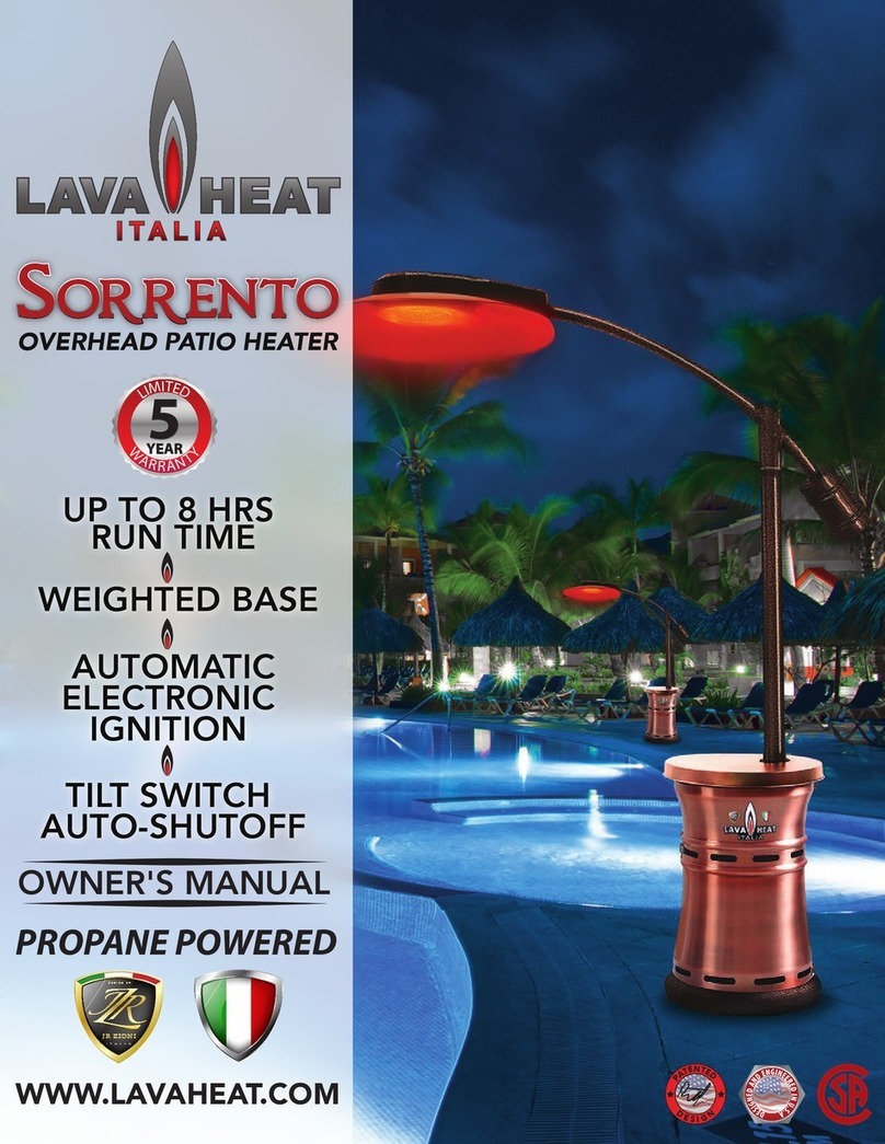 Lava Heat SORRENTO owner's manual