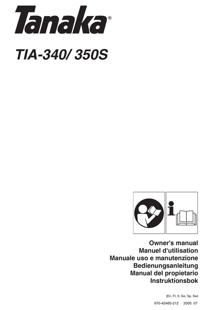 Tanaka TIA-340 owner's manual