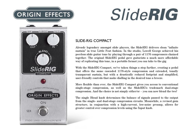 Origin Effects sliderig user manual