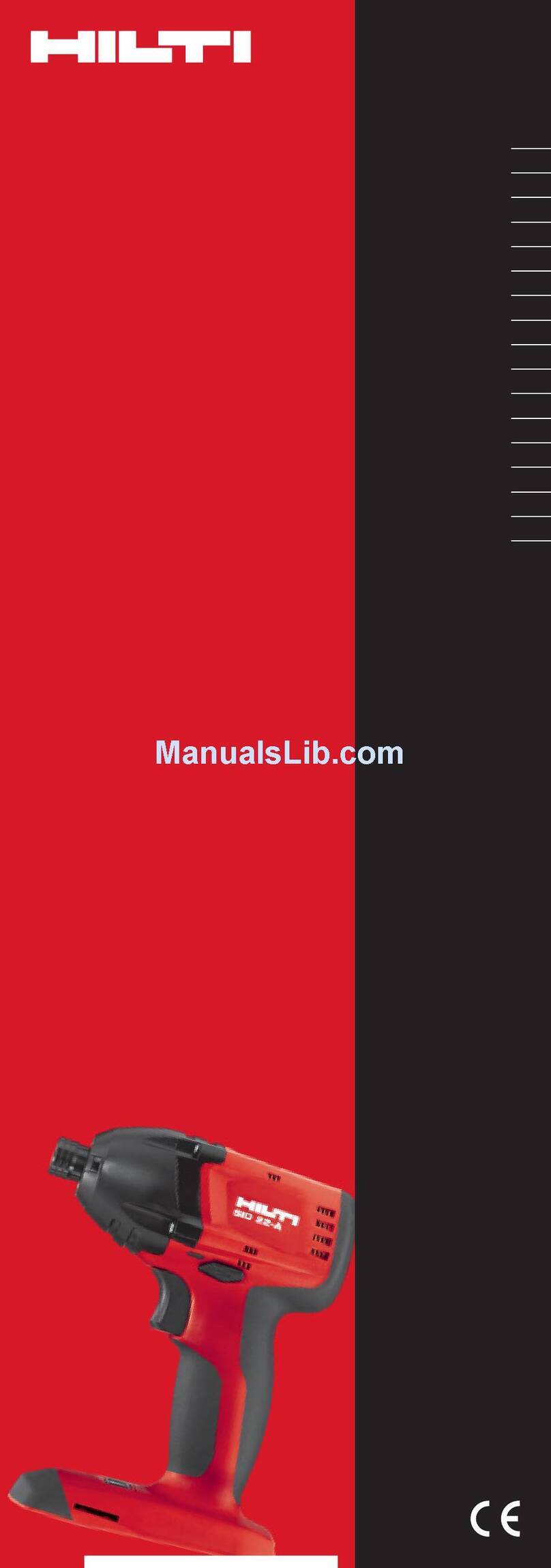 Hilti SID 14-A operating instructions