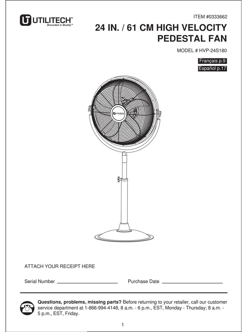Utilitech HVP-24S180 User manual
