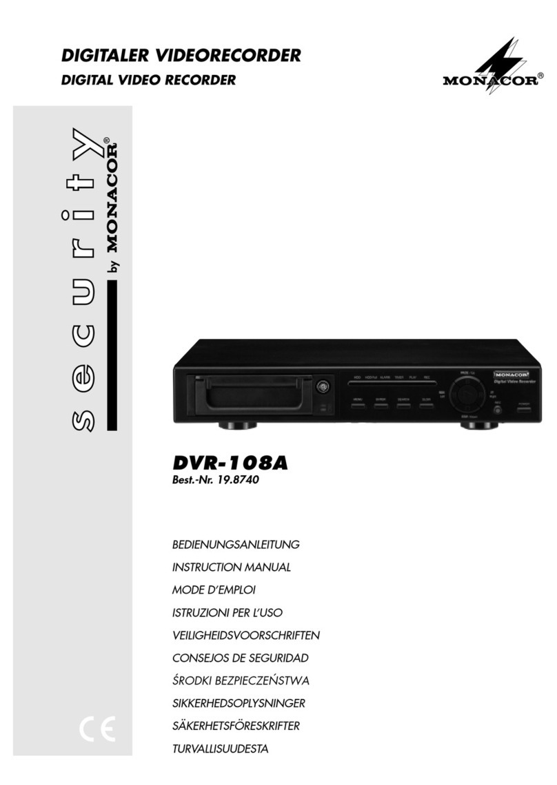 Monacor DVR-108A instruction manual