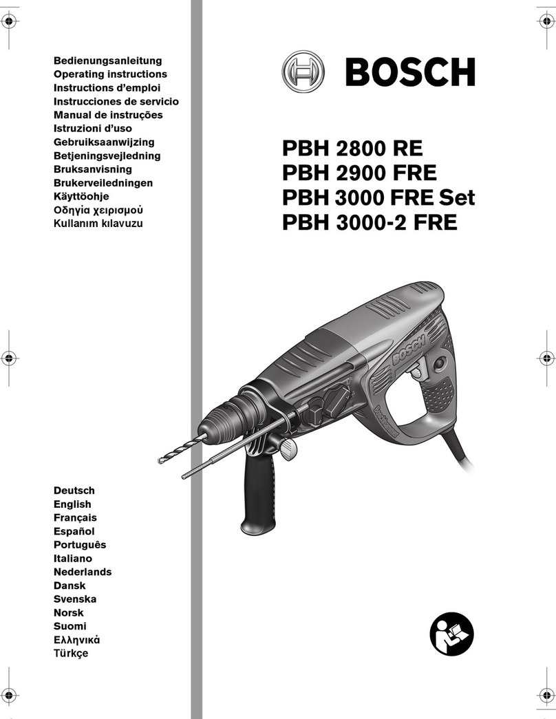 Bosch PBH 2800 RE User manual