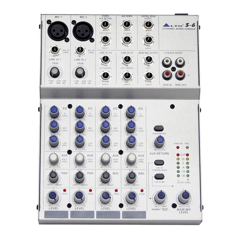 Alto S-6 User manual
