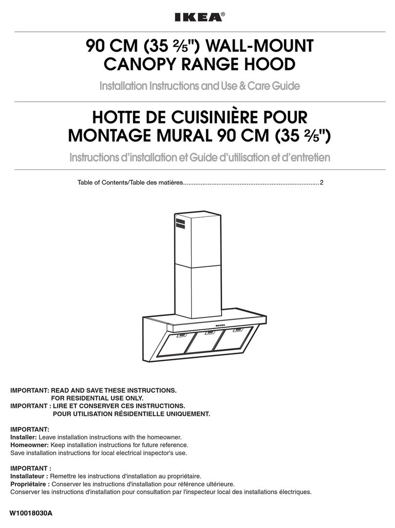 IKEA W10018030A Installation Instructions and Use & Care Guide