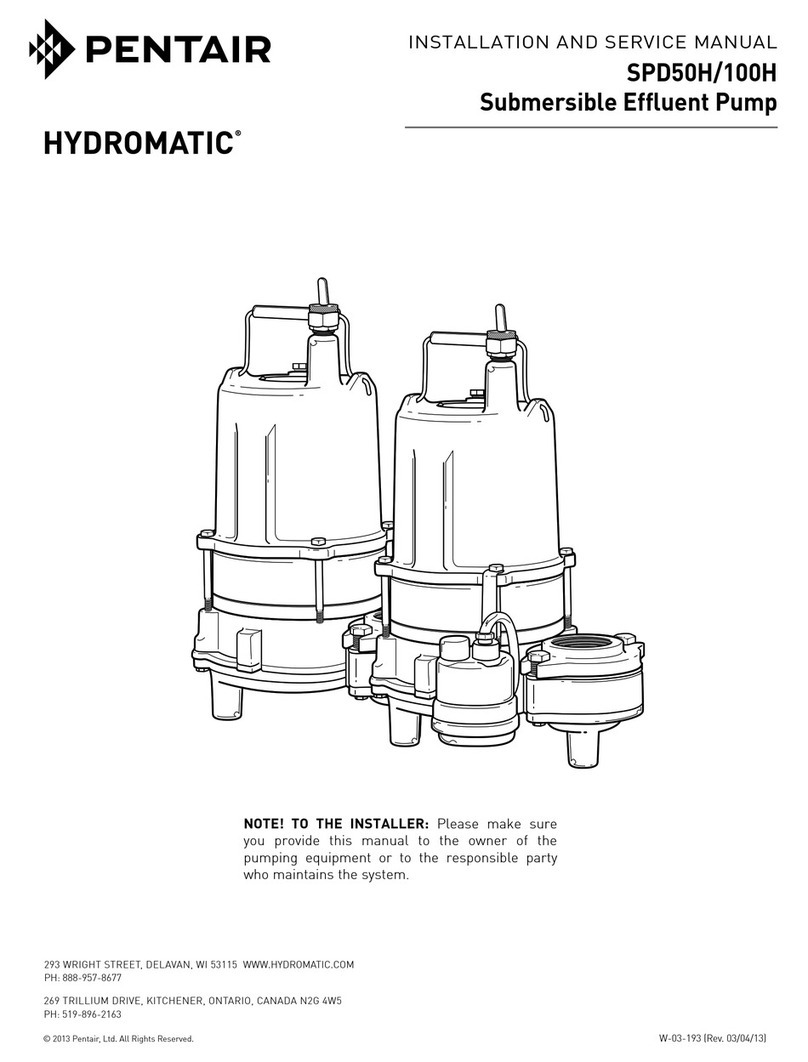 Pentair SPD50H Manual