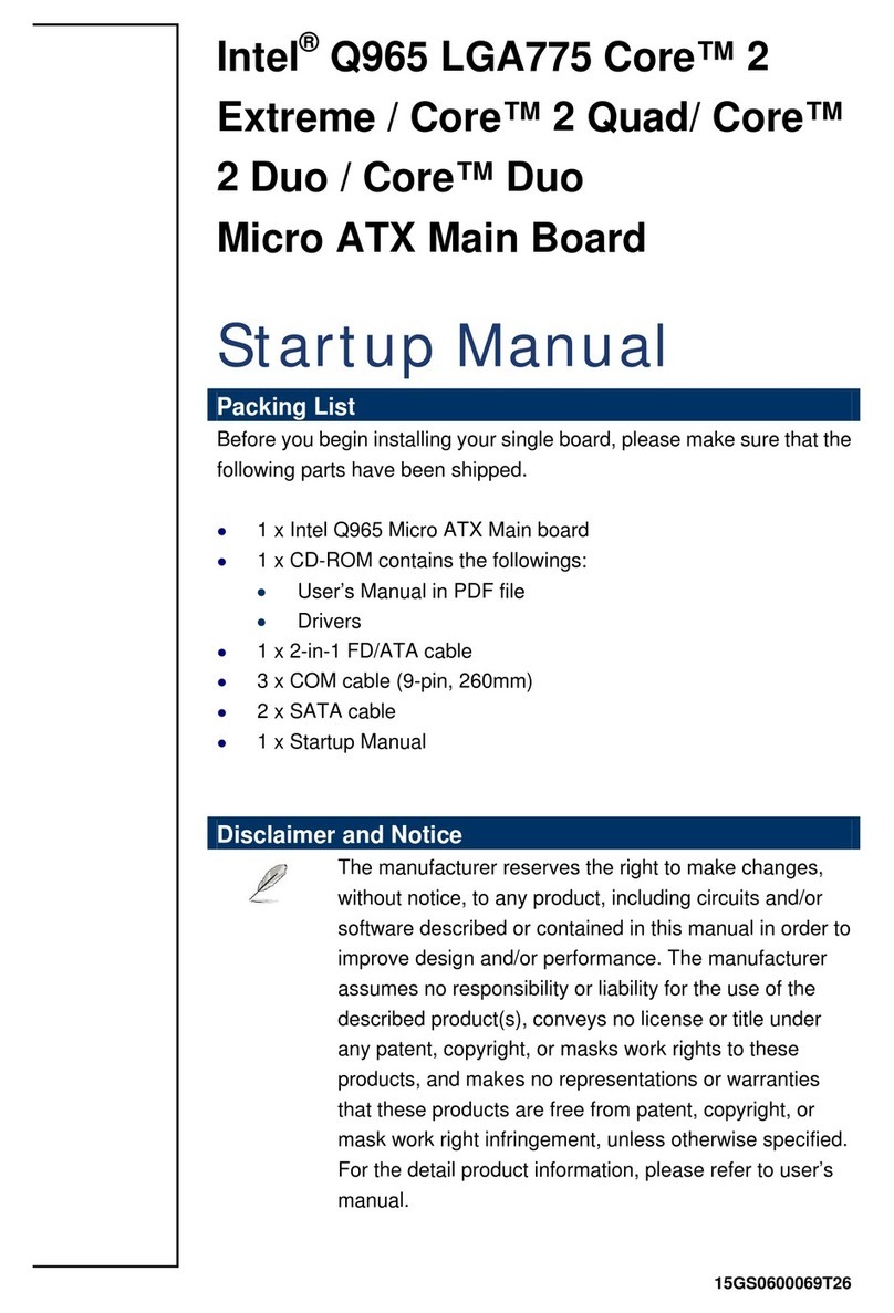 Advansus iQ96503-IQGM Startup manual