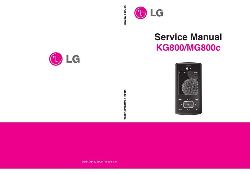 LG Chocolate KG800 Service manual