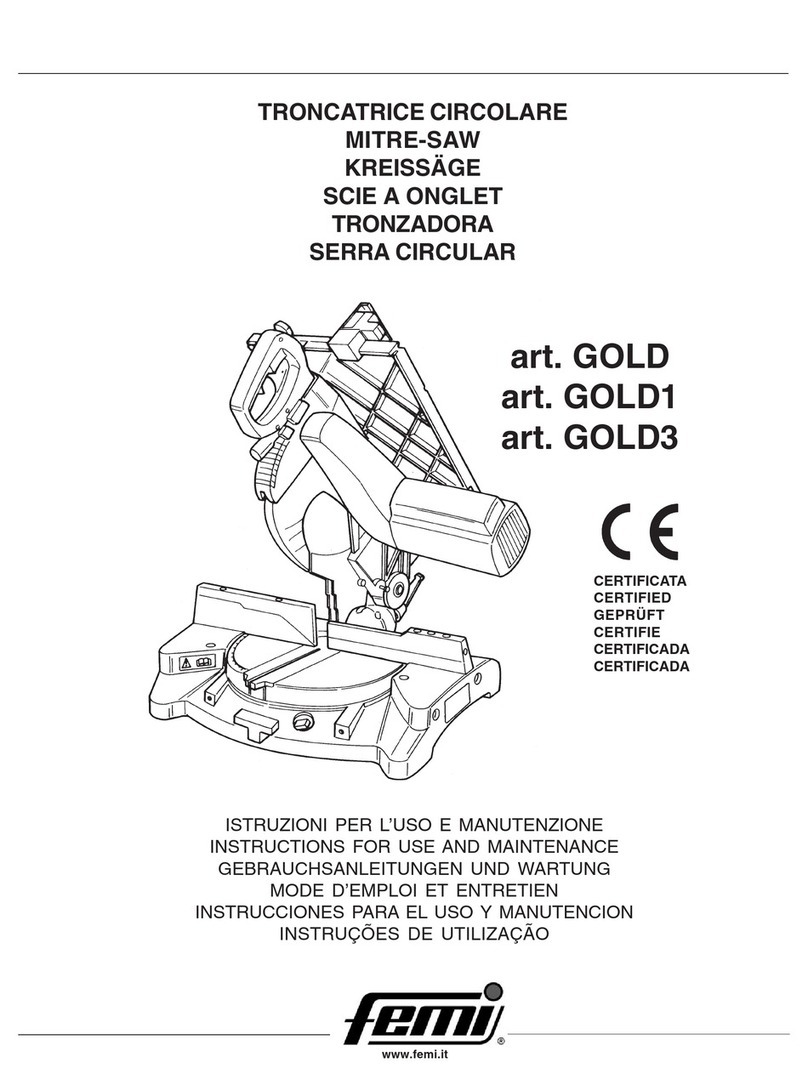 Femi GOLD Instructions for use and maintenance