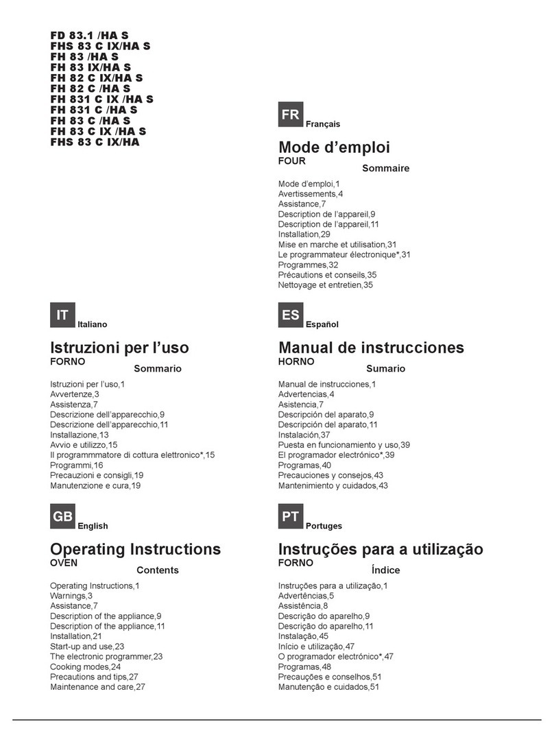 Hotpoint Ariston FD 83.1 /HA S User manual