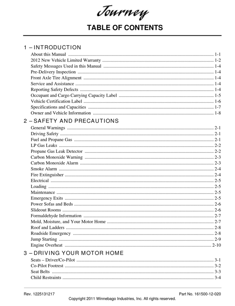 Winnebago Journey 34Y User manual