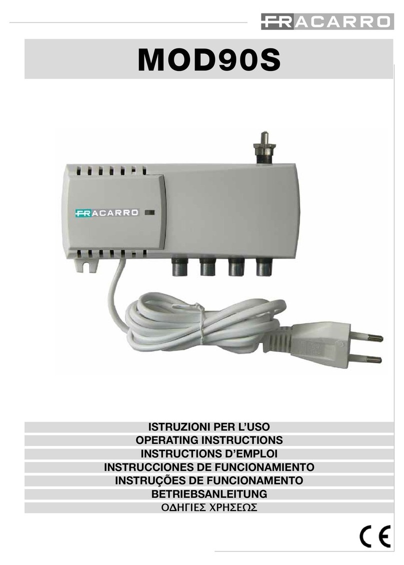 Fracarro MOD90S operating instructions