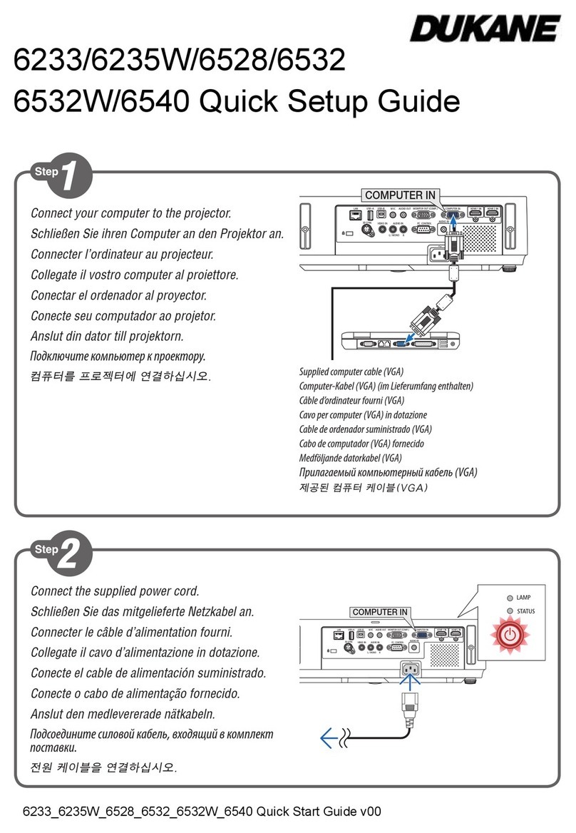 Dukane 6233 Quick setup guide