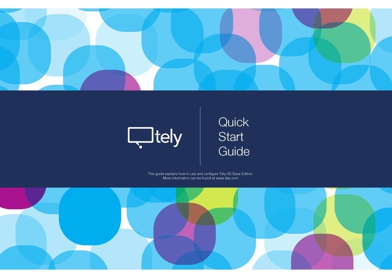 Tely HD Base Edition quick start guide Tely HD Base Edition quick start guide
