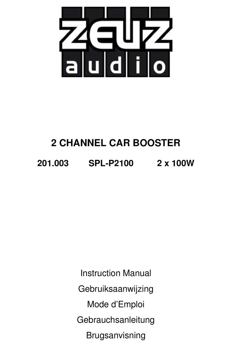 Zeuz Audio SPL-P2100 instruction manual