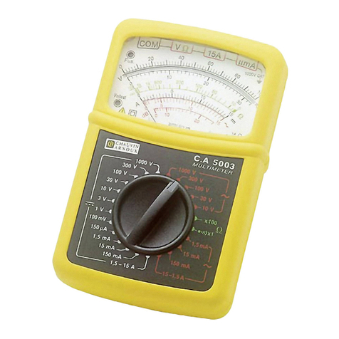 Chauvin Arnoux C.A 5003 user manual