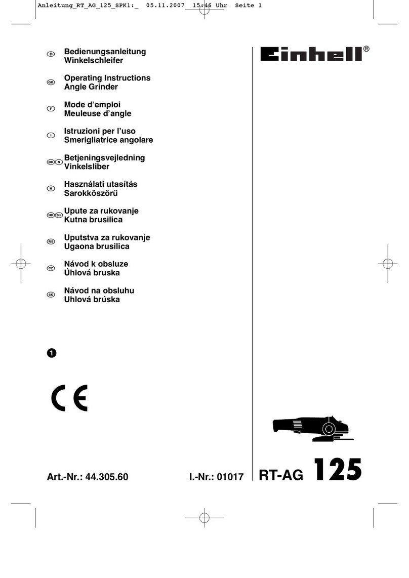 EINHELL RT-AG 125 operating instructions