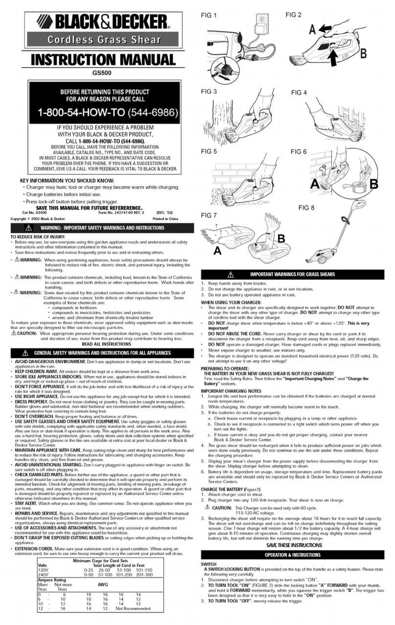 Black & Decker GS500 User manual