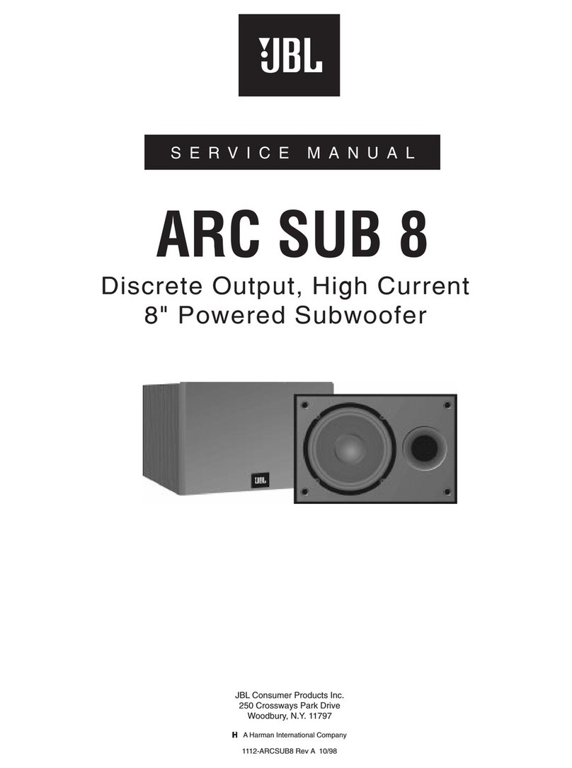 JBL 8 Service manual