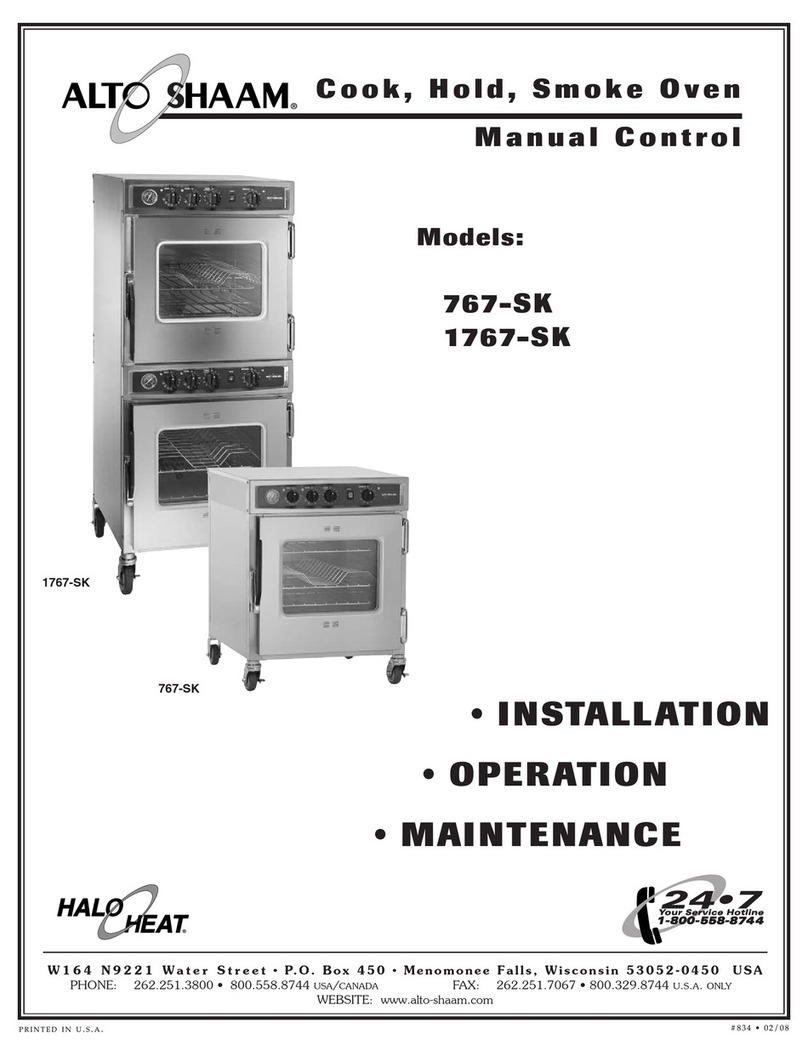 Alto-Shaam 767-SK Series Owner's manual