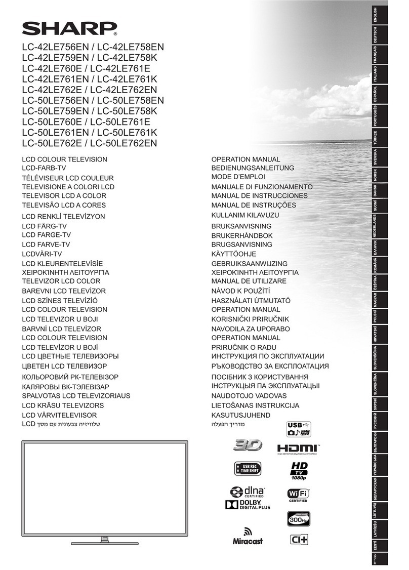 Sharp LC-42LE756EN User manual