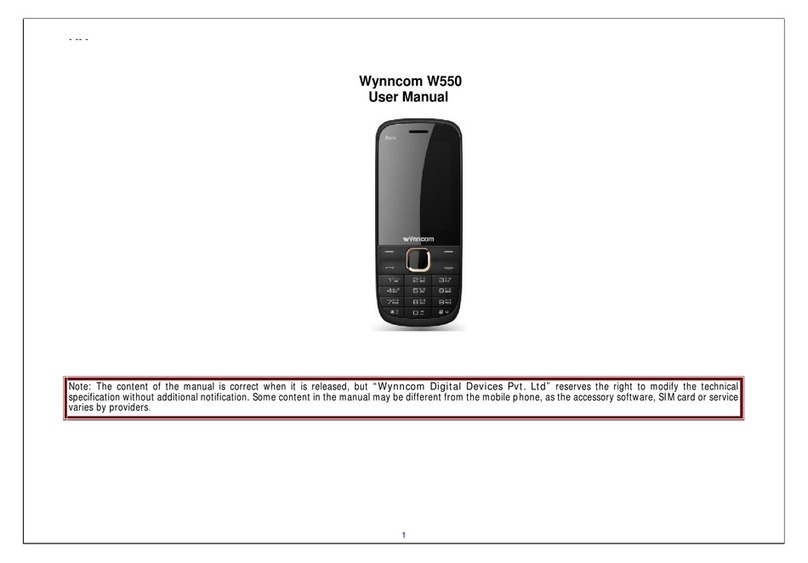Wynncom W550 User manual Wynncom W550 User manual