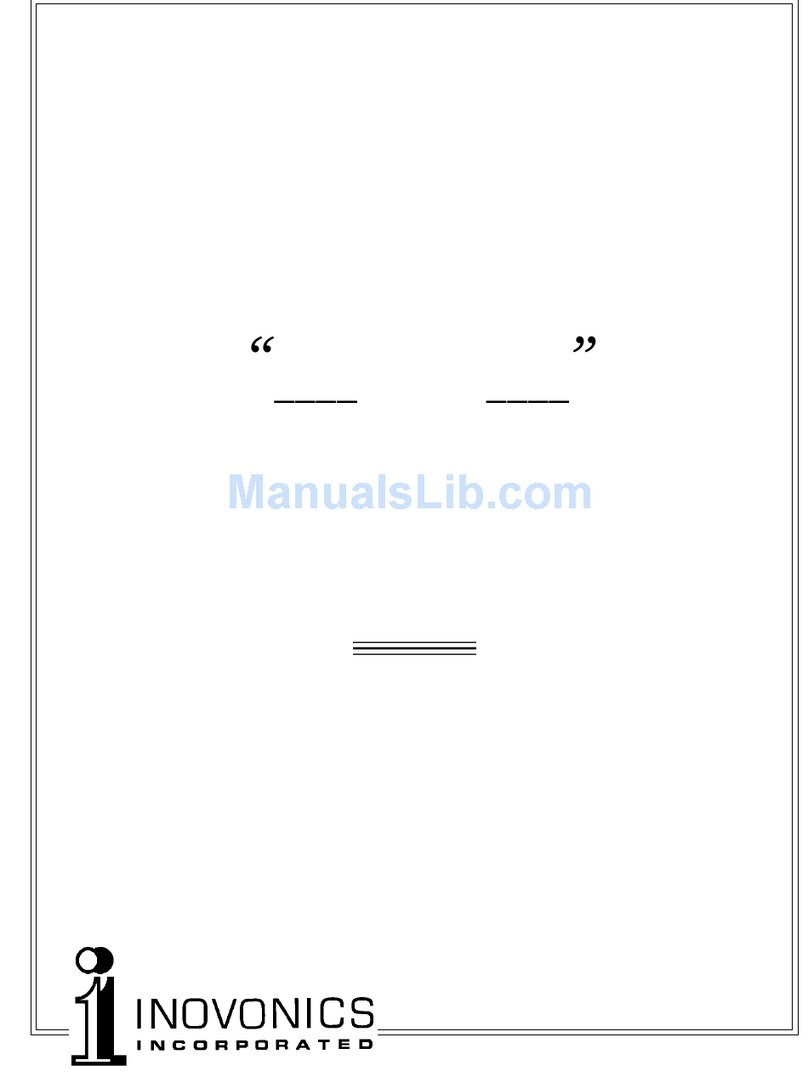 Inovonics DAVID-III 718 Operating and maintenance instruction manual
