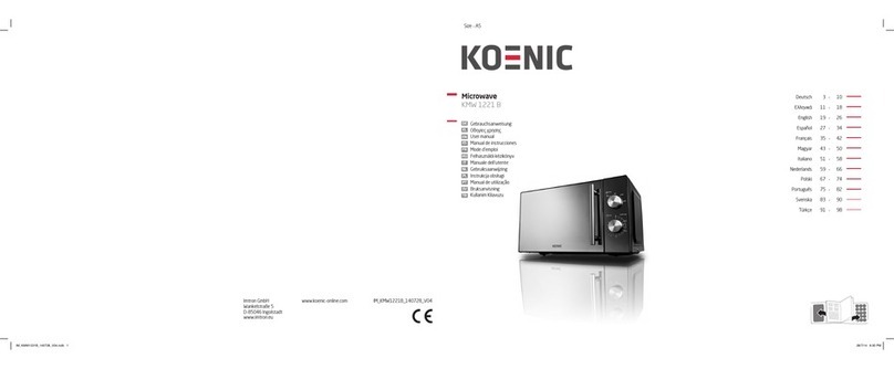 Koenic KMW 1221 B user manual