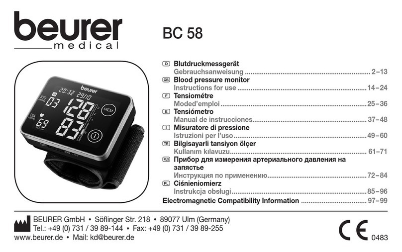 Beurer BC 58 User manual