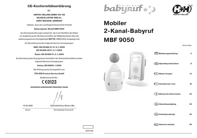 Hartig+Helling MBF 9050 operating instructions