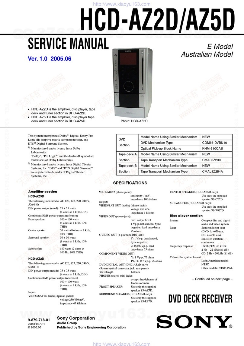 Sony HCD-AZ2D User manual