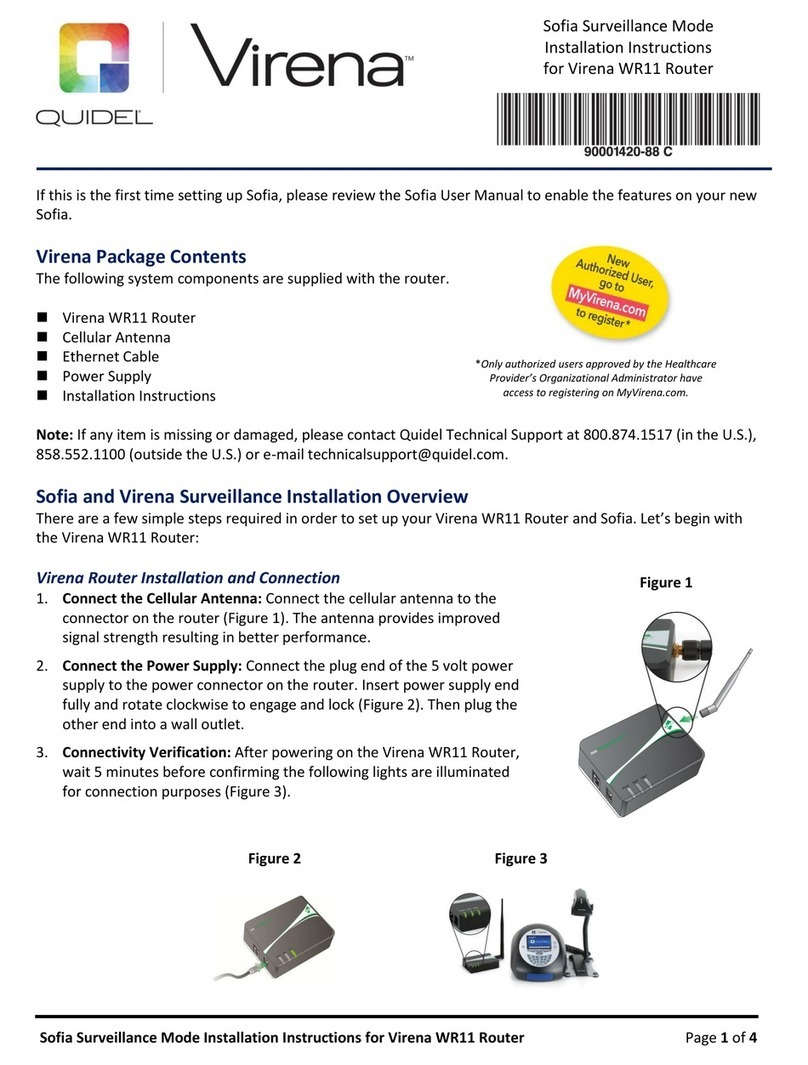 Quidel Virena WR11 installation instructions