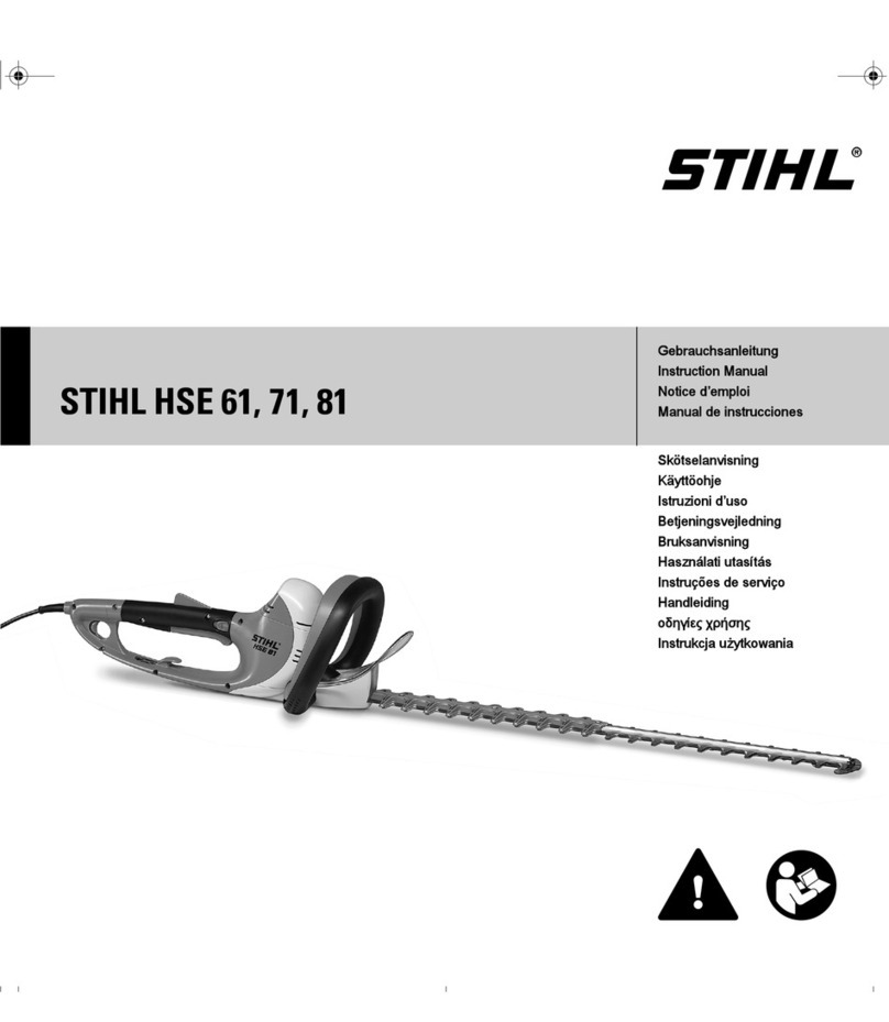Stihl HSE 61 User manual