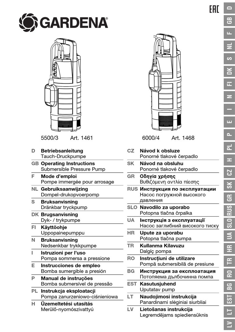 Gardena 5500/3 operating instructions