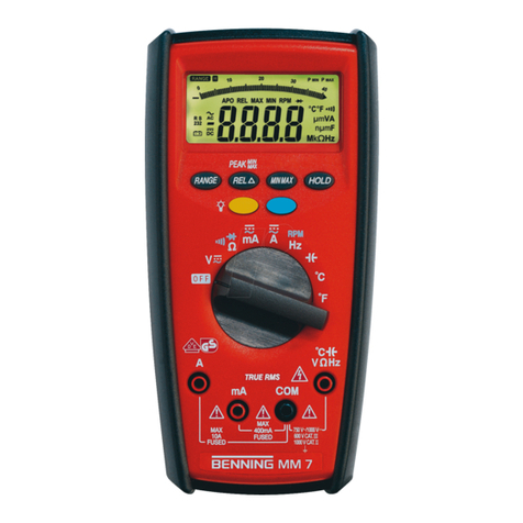 Benning MM 7 operating manual