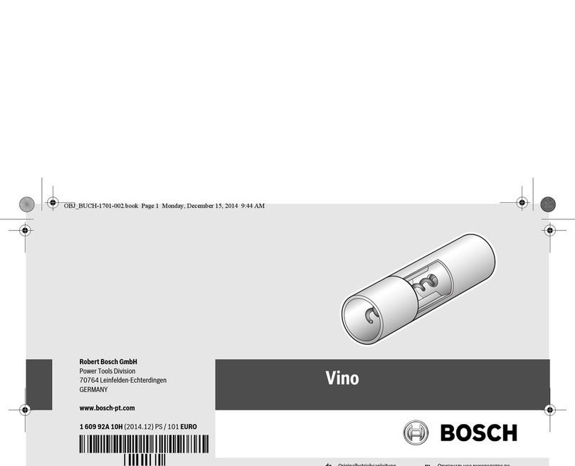 Bosch Vino User manual