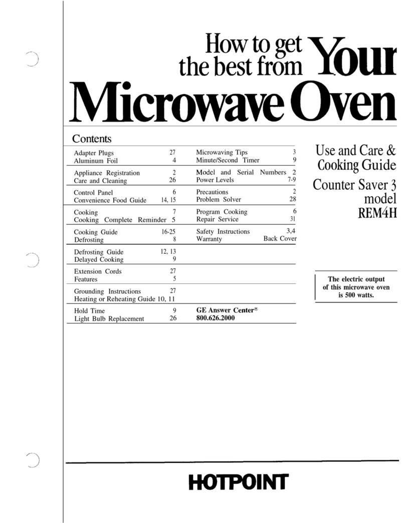 Hotpoint REM4H User manual