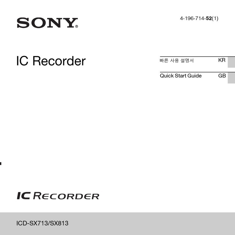 Sony ICD-SX713 User manual