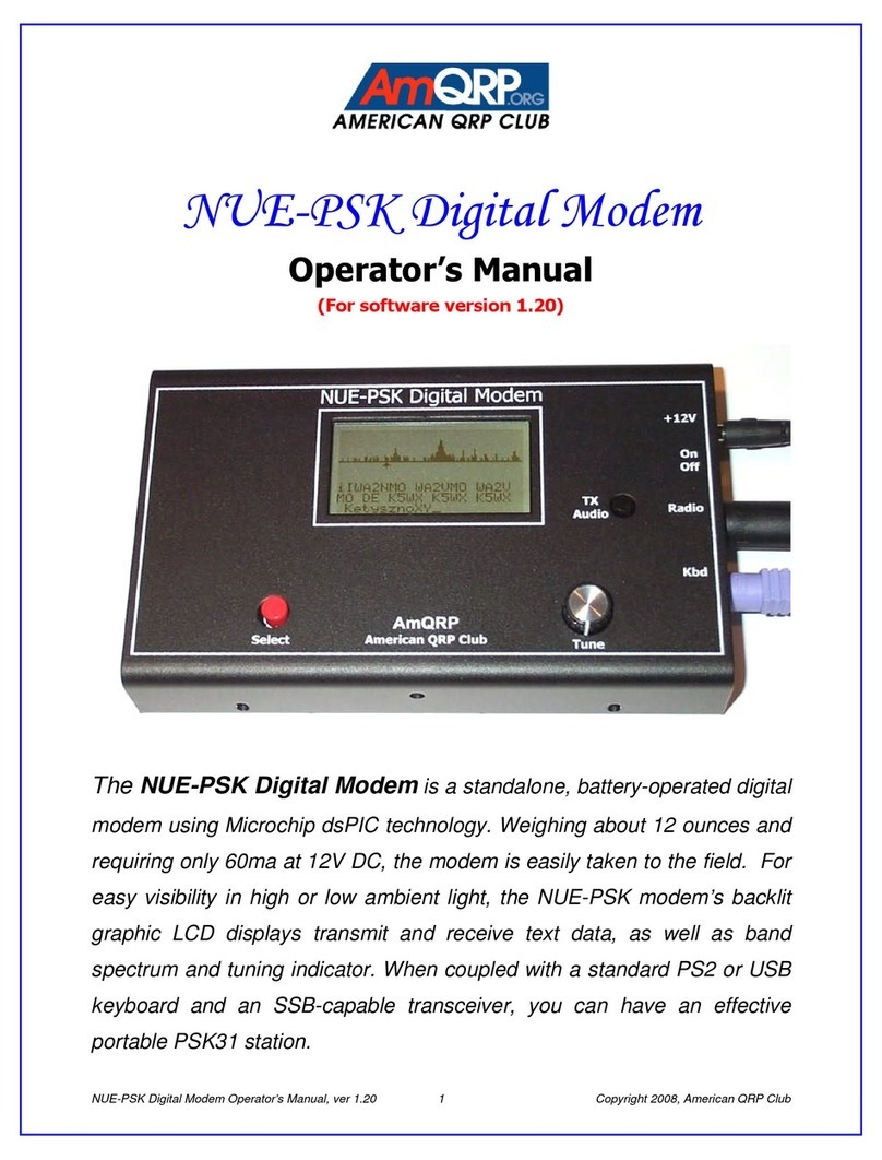 American QRP Club NUE-PSK Operator's manual