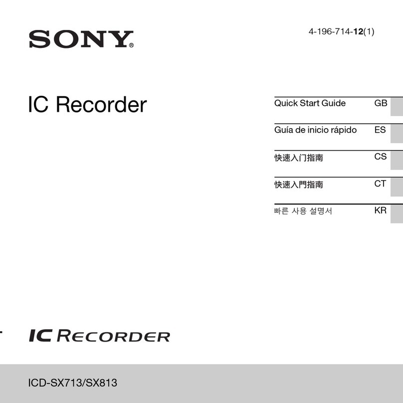 Sony ICD-SX713 User manual