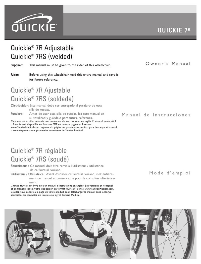 Quickie Zippie 7R User manual