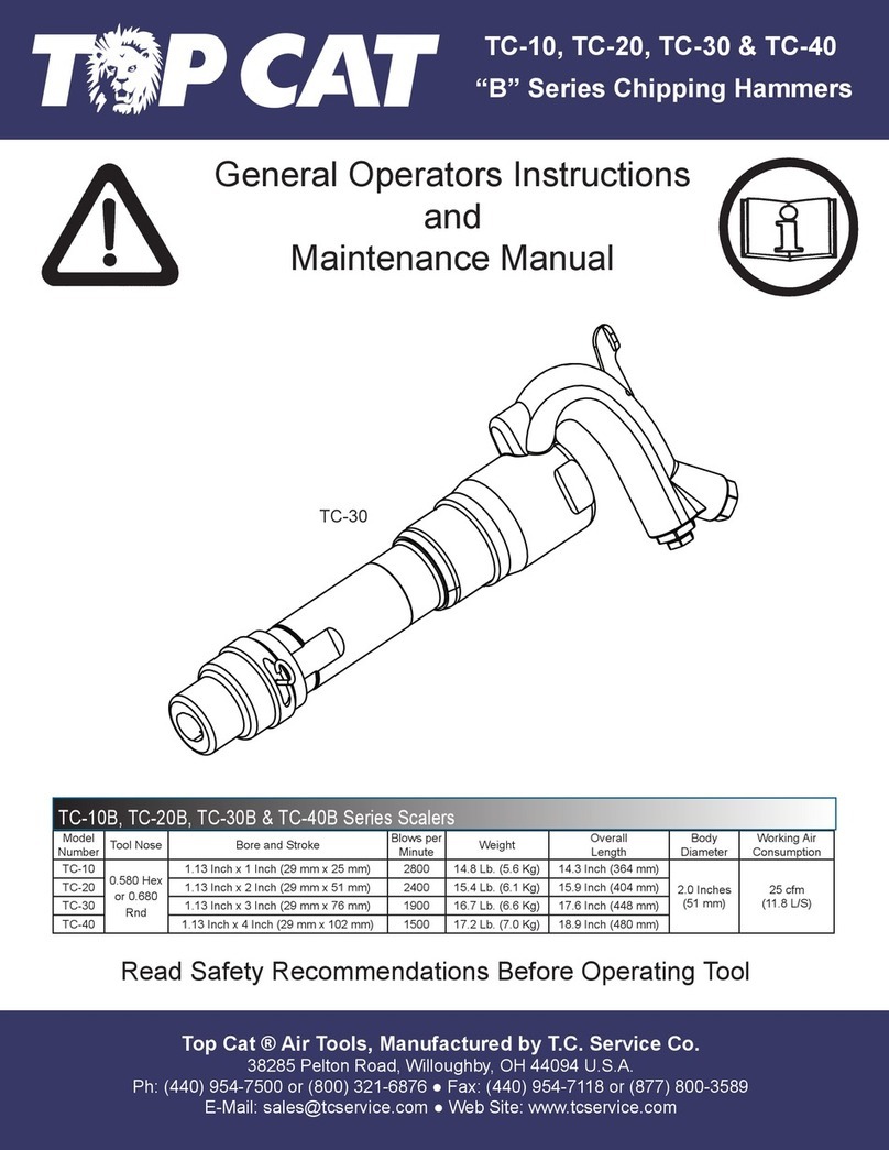 TOP CAT TC-10 General Operators Instructions and Maintenance Manual