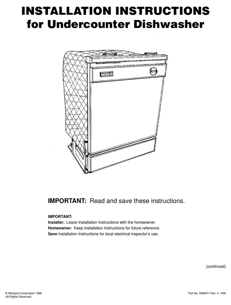Whirlpool 3369671 Quick start guide Whirlpool 3369671 Quick start guide