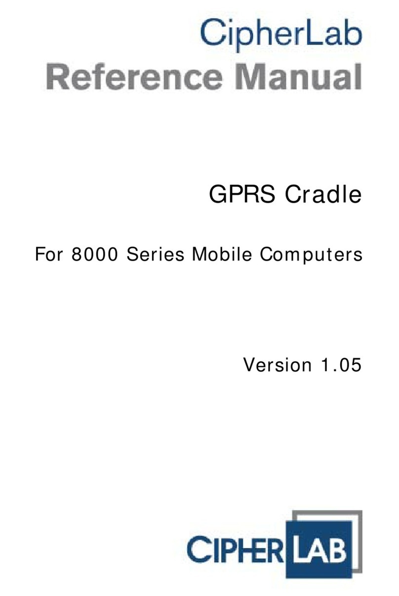 CipherLab 8000 GPRS Cradle User manual