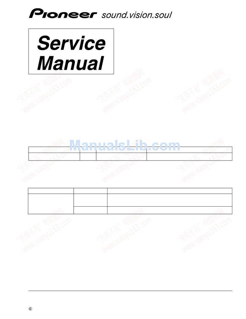 Pioneer PDP505CMX - HD Plasma Display User manual