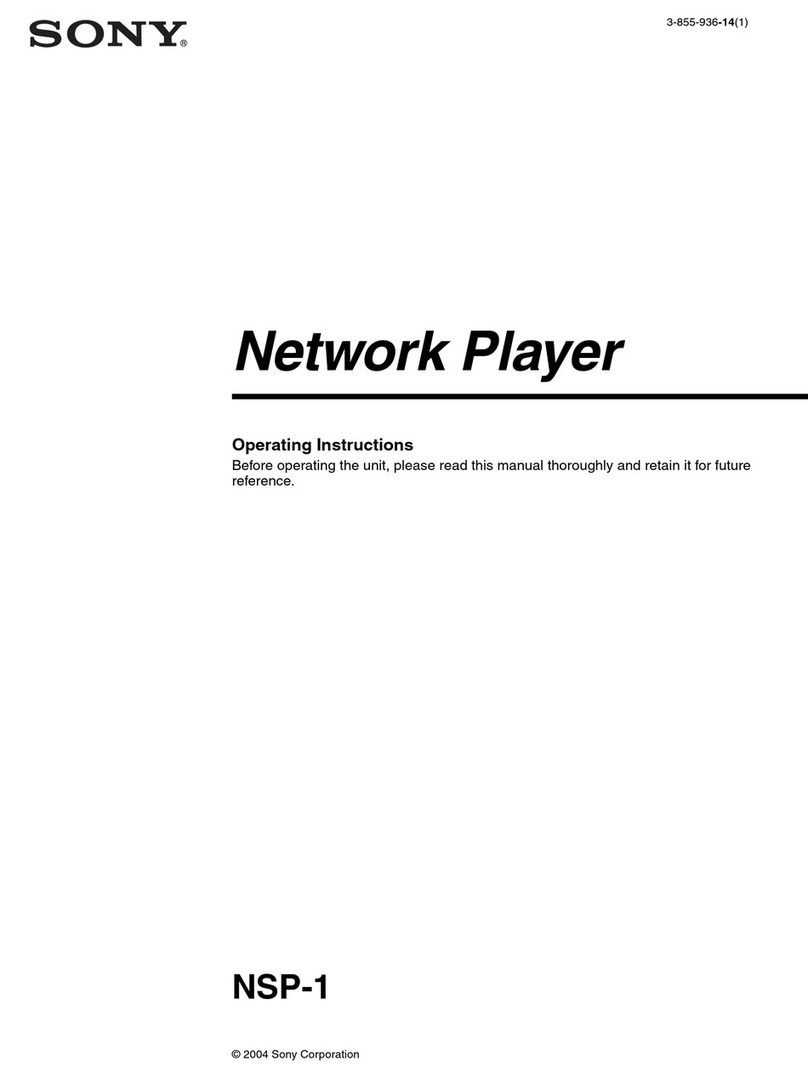Sony NSP-1 User manual