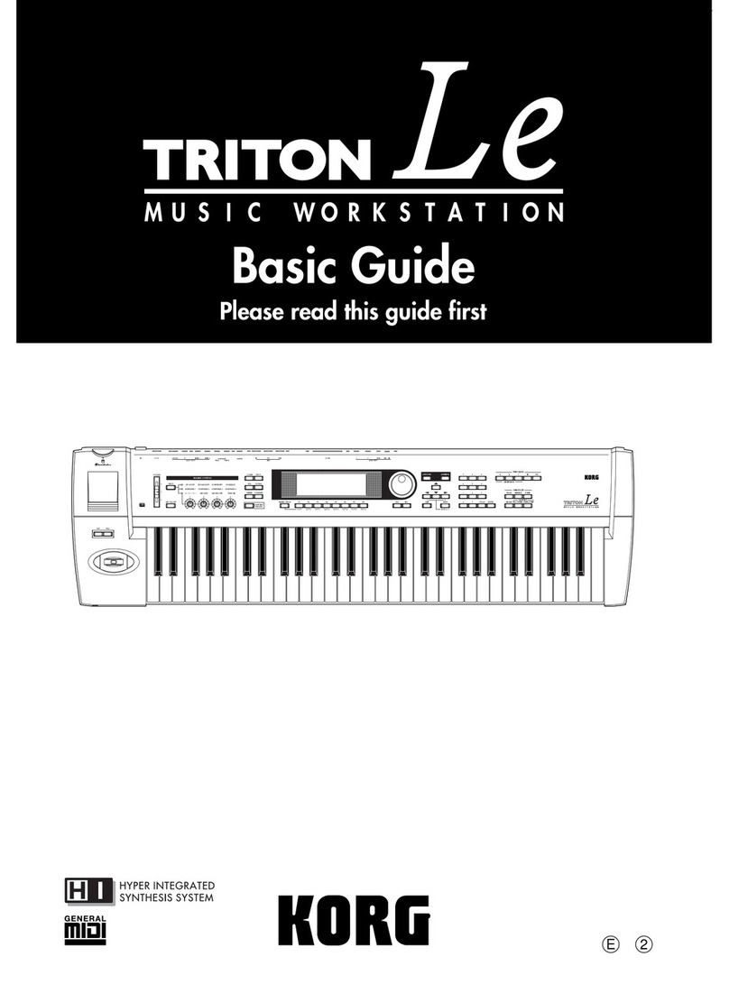 Korg TRITON Le User guide