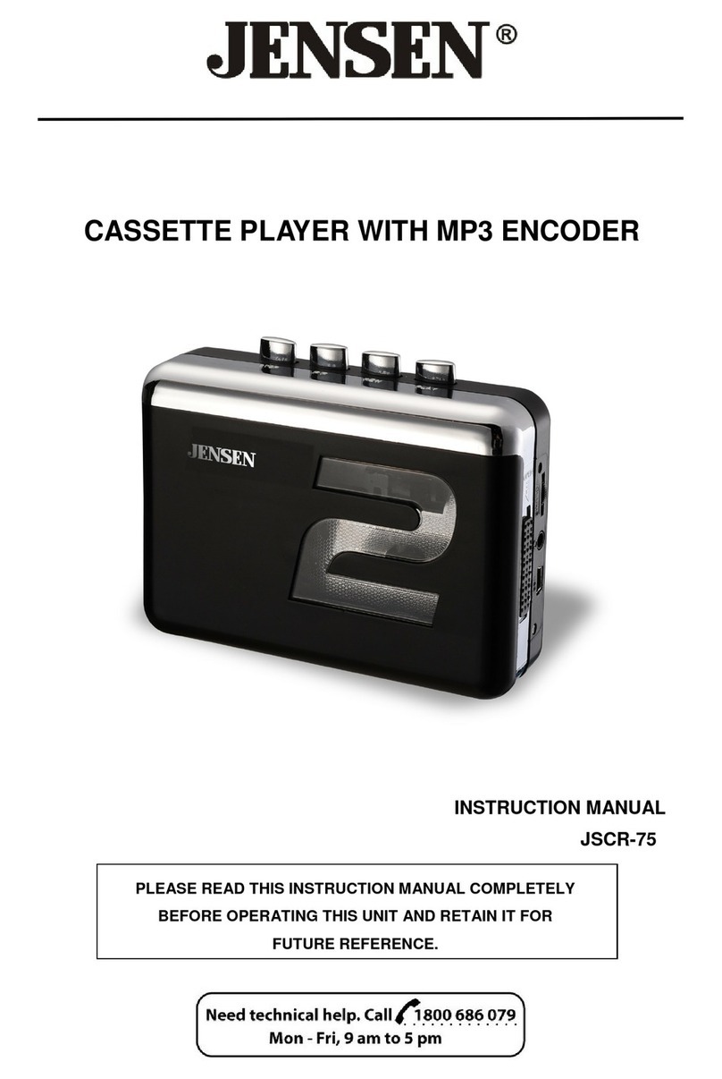 Jensen JSCR-75 User manual