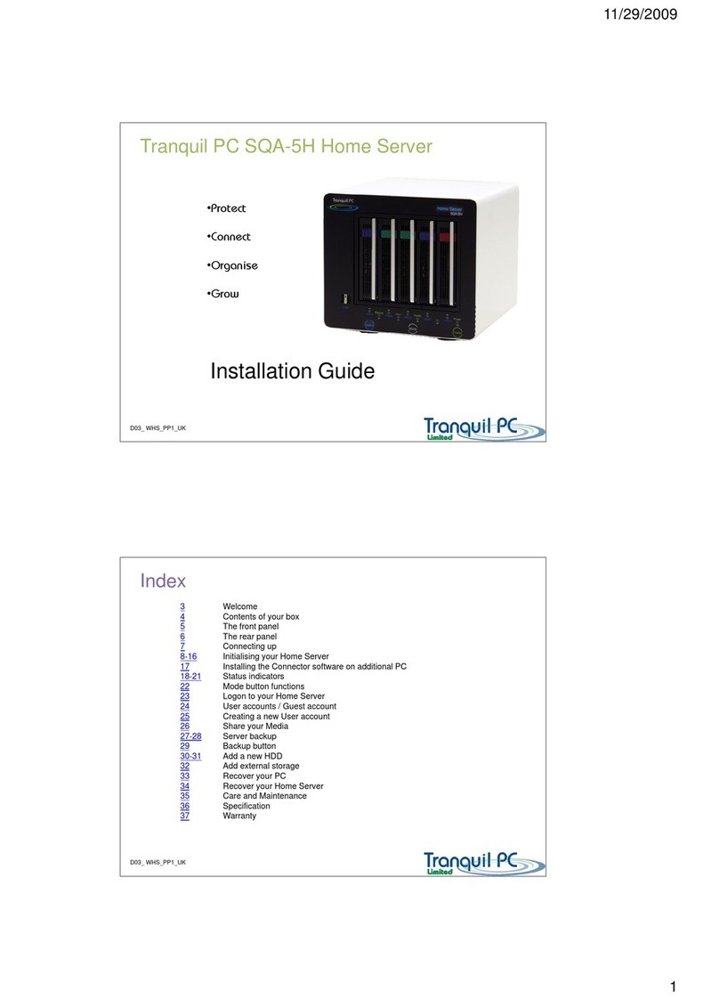 Tranquil PC SQA-5H installation guide