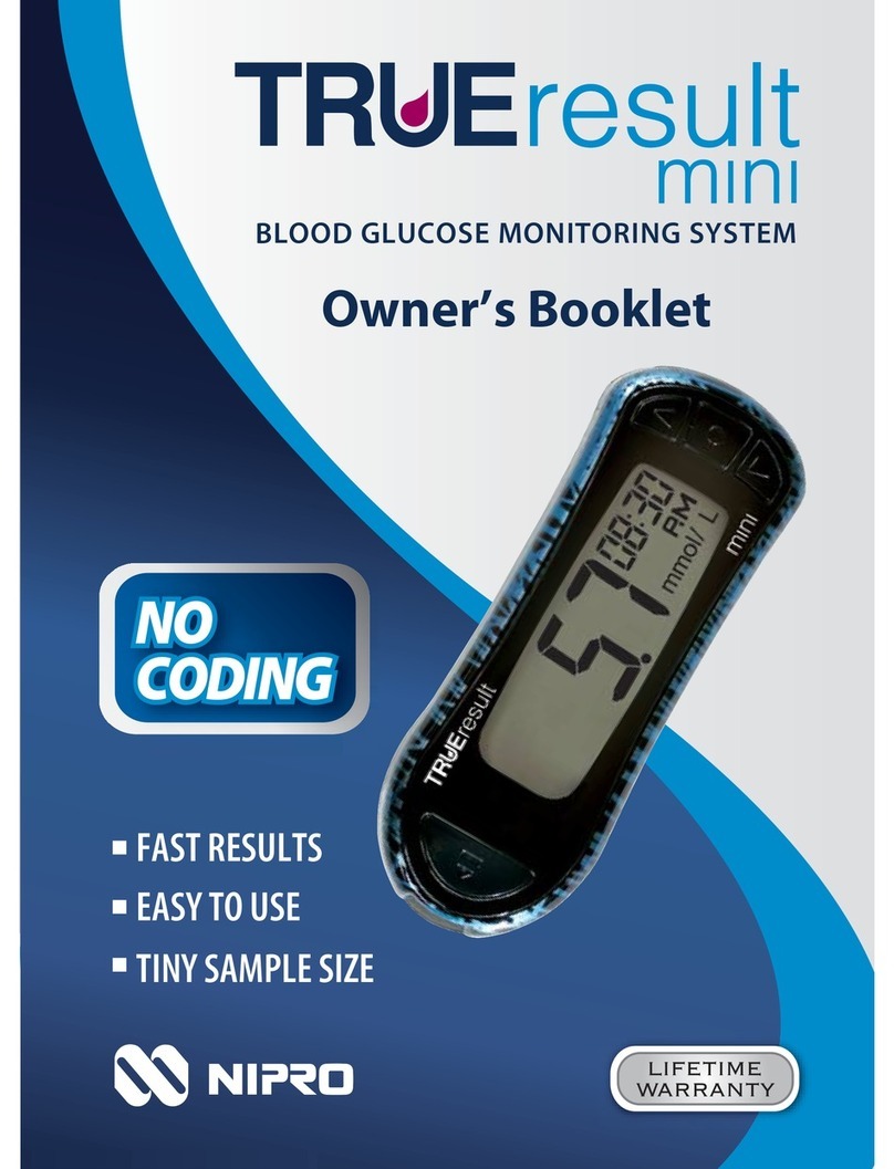 Nipro TRUEresult mini owner's booklet